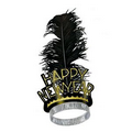 Black & Gold Swing Glittered Tiara